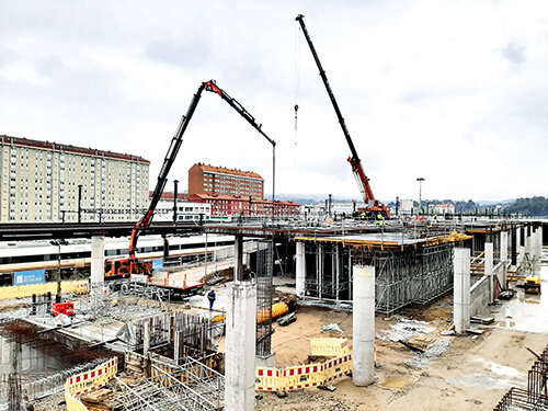 Construcción de la estación